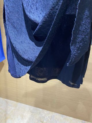 Top Mango Azul Marino Talla XL
