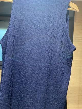 Top Mango Azul Marino Talla XL