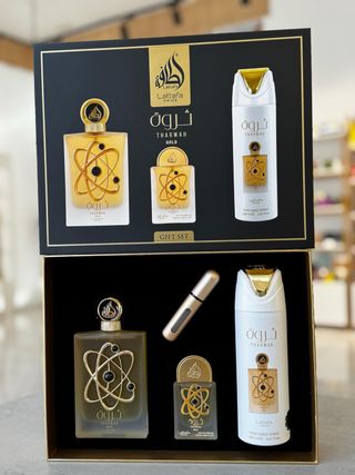 Set di profumi Lattafa Tharwah Gold