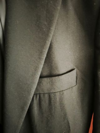 Americana Mango Negra Talla XXL