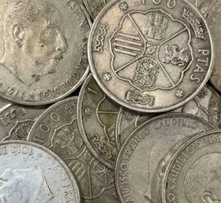 Monedas 100 pesetas plata