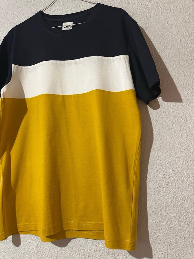 Camiseta Zara bloques de color