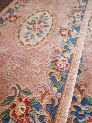 Coppia Tappeti Aubusson Floreali