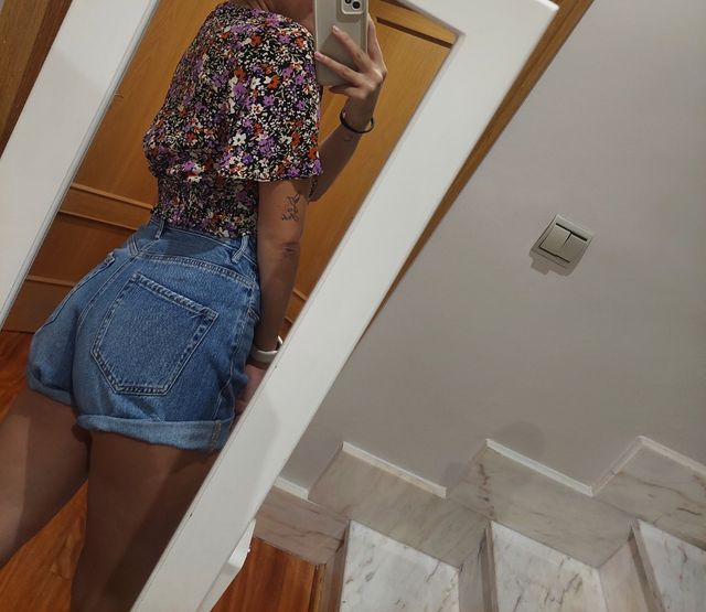 Blusa floral manga corta