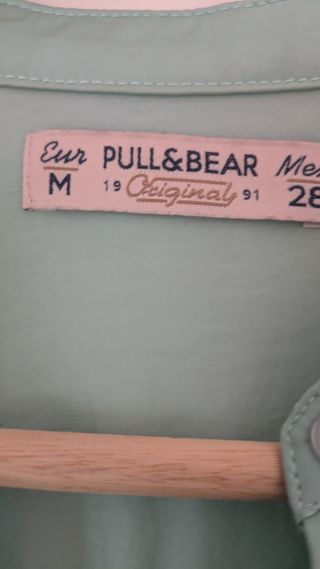 Blusa verde claro Pull&Bear talla M