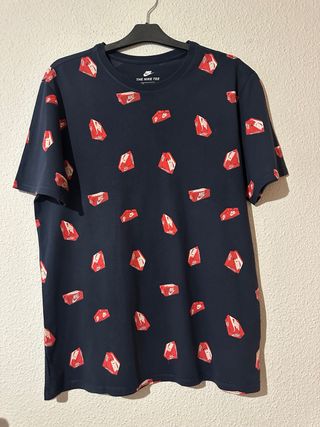 Camiseta Nike Azul Estampada