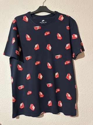 Camiseta Nike Azul Estampada