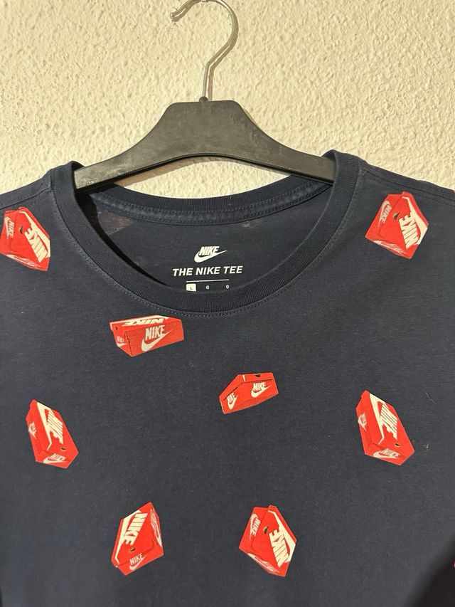 Camiseta Nike Azul Estampada