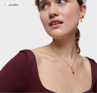 Colgante TOUS NUEVO Bold Rubí y Oro