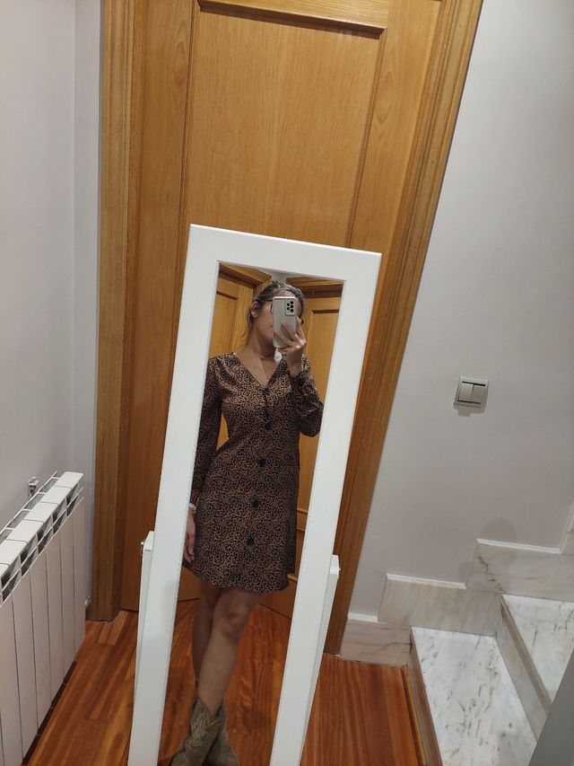 Vestido estampado leopardo
