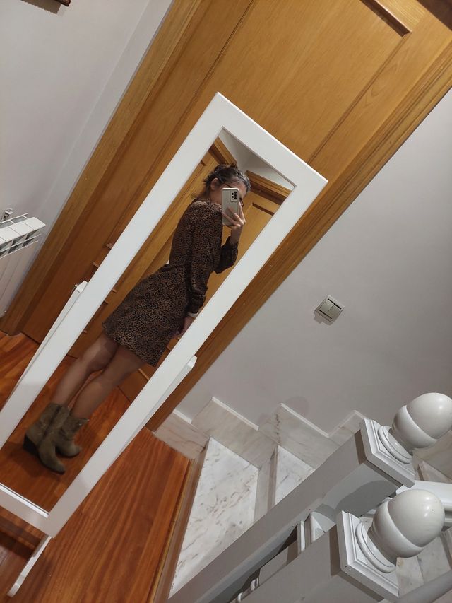 Vestido estampado leopardo