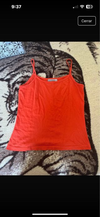 Top naranja tirantes