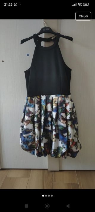 Vestito donna fantasia farfalle