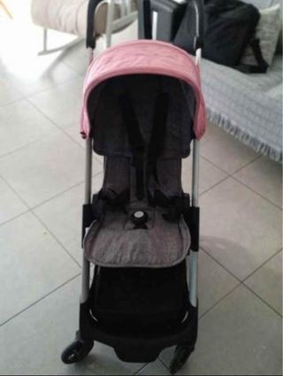 cochecito Bugaboo Ant Silla Paseo Negra Rosa Gris