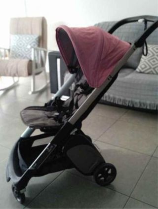 cochecito Bugaboo Ant Silla Paseo Negra Rosa Gris