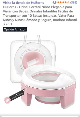 Orinal Portátil Plegable 3 en 1 para Niños
