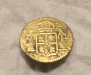 Botón militar español antiguo