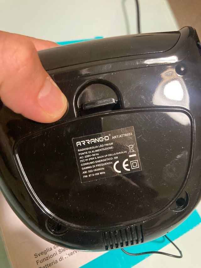 Radiosveglia Arrango PLL AM/FM LED Rosso