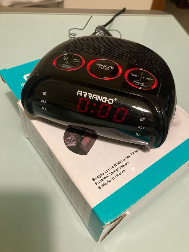 Radiosveglia Arrango PLL AM/FM LED Rosso