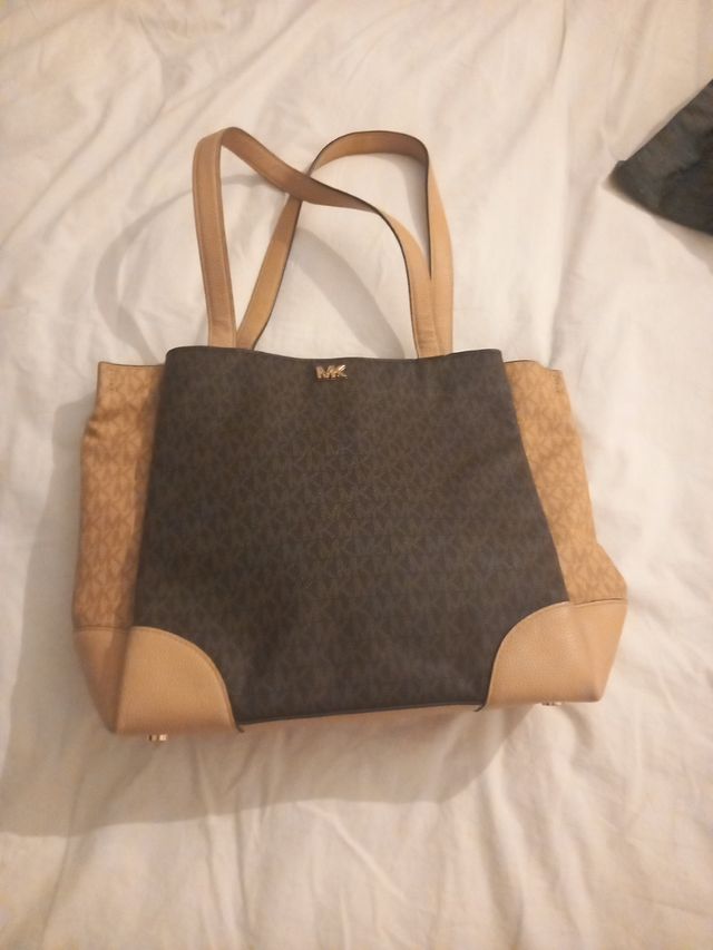 Bolso Michael Kors Beige y Marrón ORIGINAL