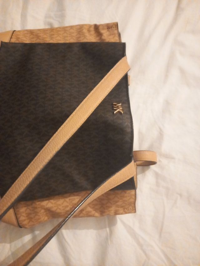 Bolso Michael Kors Beige y Marrón ORIGINAL