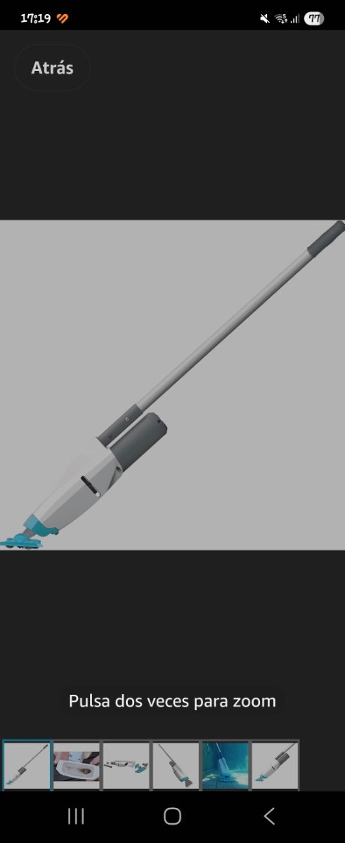 Aspirador Piscina Azul y Morado