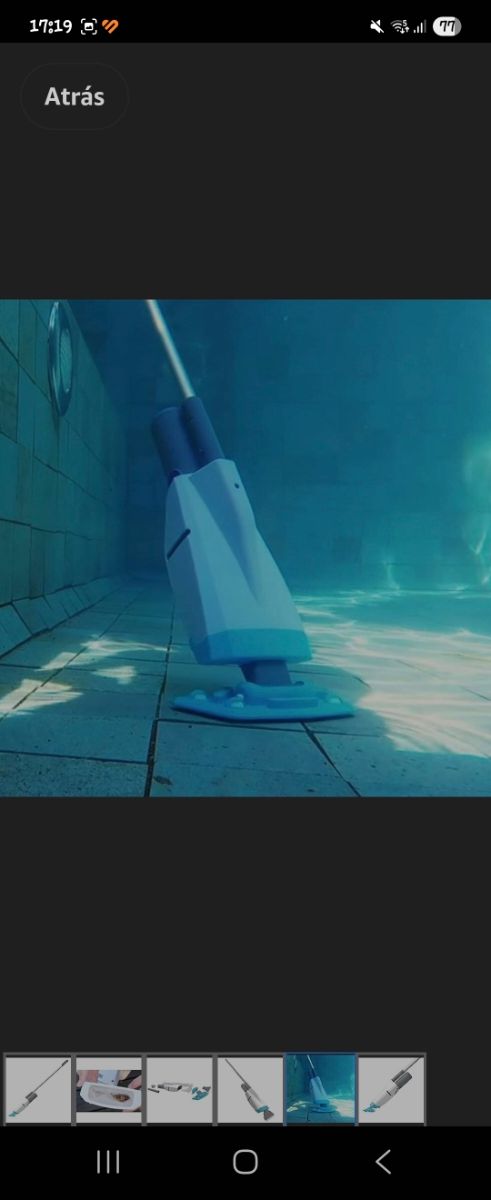 Aspirador Piscina Azul y Morado