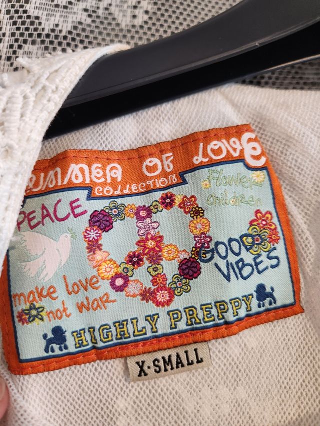 Vestido Highly Preppy Blanco Talla XS