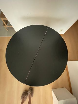 Mesa de comedor redonda, extendible