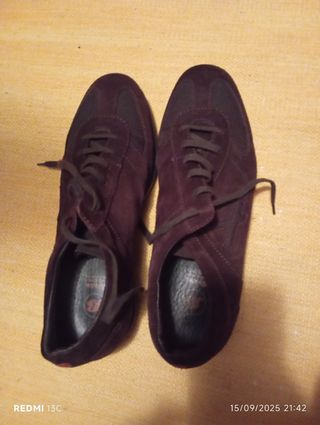 Zapatos de cordones marrones