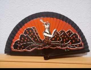 Abanico artesanal flamenco