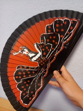 Abanico artesanal flamenco