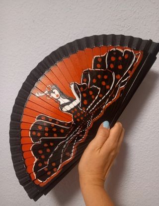 Abanico artesanal flamenco