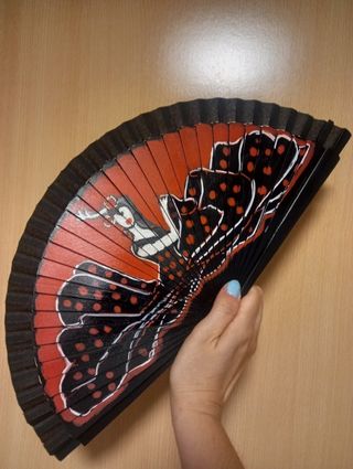 Abanico artesanal flamenco