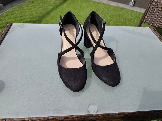 Scarpe décolleté nere tacco 37