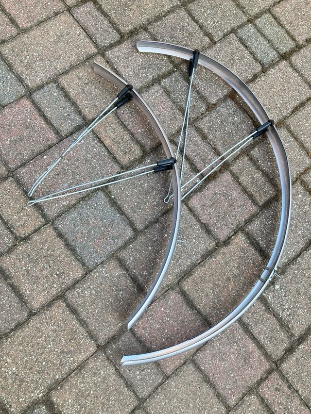 Parafanghi bici uomo e portapacchi