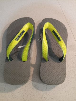 Infradito Havaianas bambino grigio/verde 29-30