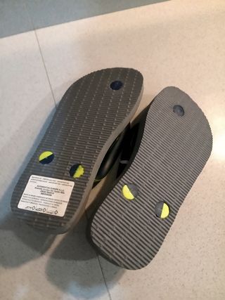 Infradito Havaianas bambino grigio/verde 29-30
