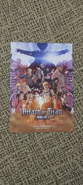 Póster Película Attack on Titan The last attack