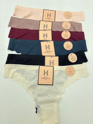 Lote 6 braguitas talla