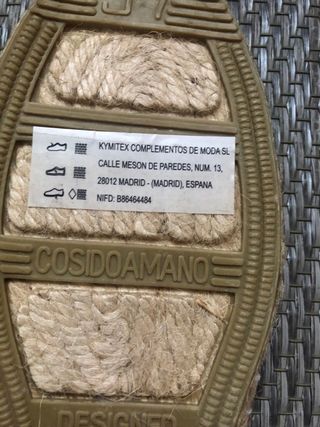 Alpargatas florales rojas talla 37 Nuevas