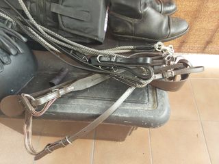 Lote Hípica: Casco, Botas, Chaleco, Guantes...