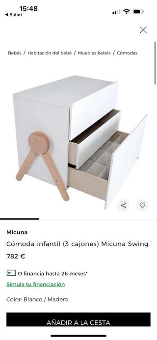 Cuna convertible Micuna 140x70cm