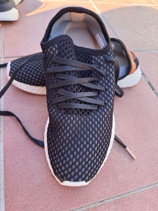 Zapatillas Adidas Talla 42 Negras y Naranjas