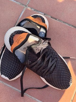 Zapatillas Adidas Talla 42 Negras y Naranjas