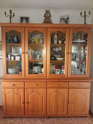 ✅ Mueble/Vitrina Madera Maciza
