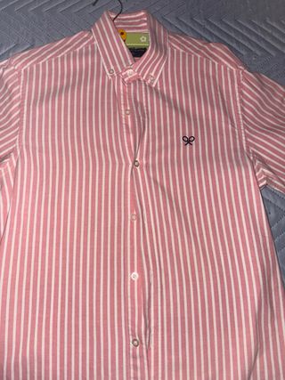 Camisa Silbon Rayas Rosas y Blancas