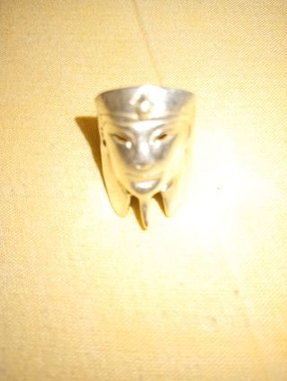 Anillo Plata Diseño Rostro Egipcio
