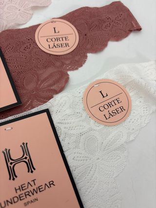 Lote 6 tangas HEAT UNDERWEAR sin costuras Talla L