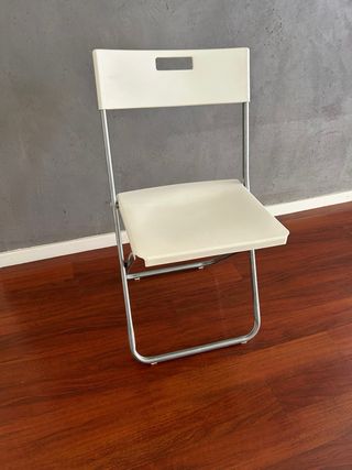 Sillas Ikea Blancas Plegables + cojines